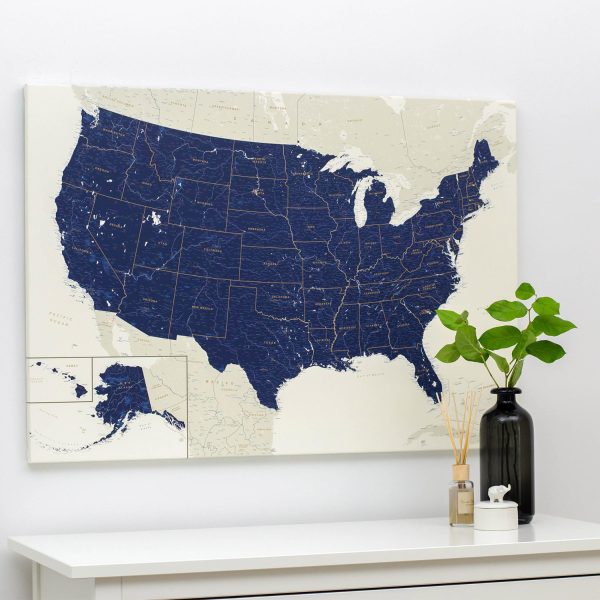 best push pin usa map navy blue 1usa