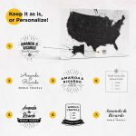 personalized push pin usa map