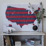 pinnable push pin usa map canvas red blue 2usa