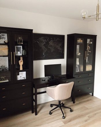 modern-black-home-office-push-pin-world-map-customer-photo